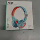 noot products Kids Headphones K11 Foldable Stereo Tangle-Free 5ft Long Cord 3.5mm Jack Plug in Wired On-Ear Headset for iPad/Amazon Kindle,Fire/Boys/Girls/School/Tablet/Laptop(Mint/Coral) (4 x 5 x 2 in)