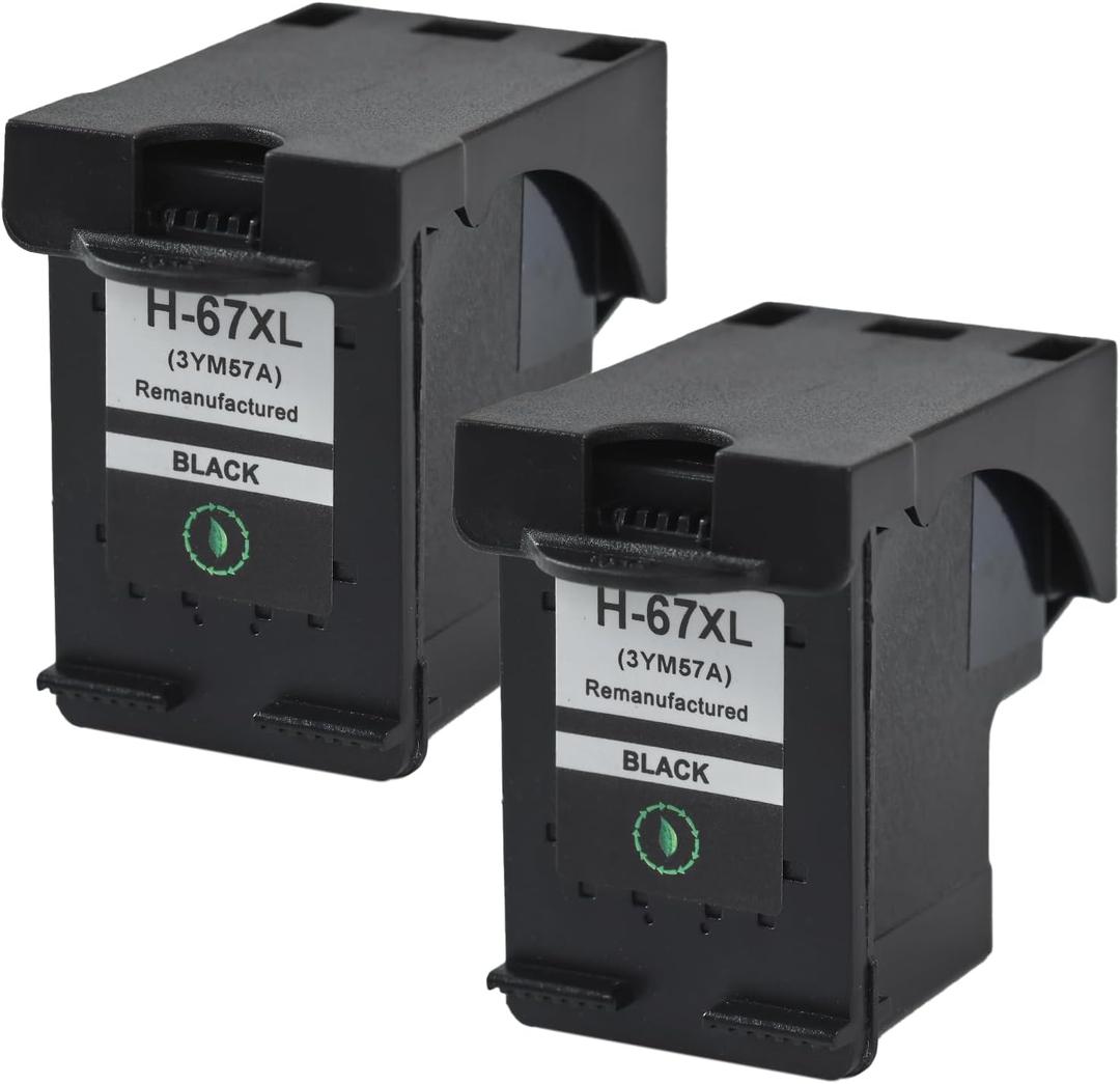 67xl Black Ink Cartridge Replacement for HP Ink 672-Pack High Yield 67xl Printer Ink Compatible with HP Deskjet 2755e 2700 4155e 4100 2752e Envy 6055e 6000 6455e 6400 6458e