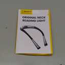 Glocusent Book Light, 3-Color & 6-Brightness Reading Light, Bendable Neck Light, 80-hr Lasting Rechargeable Book Light, Perfect Reading Lights for Books in Bed, Knitting, Repairing, Book Lovers Gifts (Standard-Medium, Gray)