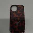 Magnetic for iPhone 15 Case Cute Tortoise Shell Phone Case, Leopard Print Shockproof Slim TPU and Hard PC Protective Cover Fit for MagSafe Designed for Women Girls, Brown Amber