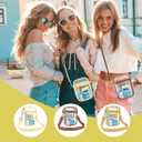 Clear Stadium Bag 12126 Policy Compliant Transparent Crossbody Purse, Waterproof PVC Clear Bag for Concerts Events (Small, Yolk Yellow)