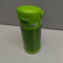 THERMOS FUNTAINER Water Bottle with Straw - 12 Ounce - Kids Stainless Steel Vacuum Insulated Water Bottle with Lid, Lime