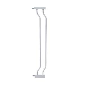 ALLAIBB Extra Wide Pressure Mount Baby Gate Auto Close White Metal Child Dog Pet Safety Gates with Walk Through for Stairs,Doorways,Kitchen and Living Room(4.72"/12cm)