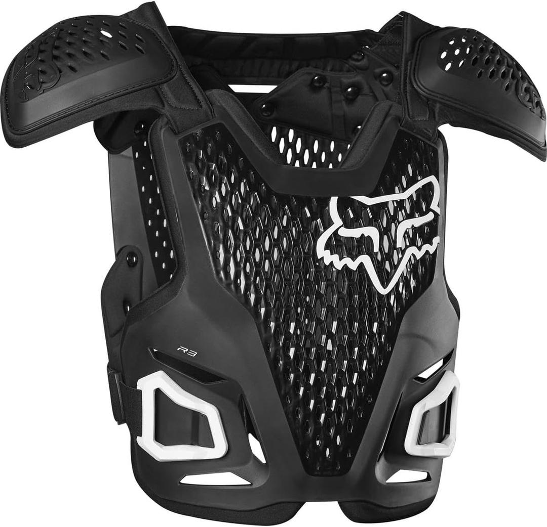 Fox Racing R3 Motocross Dirt Bike Chest Guard, Black, Large/X-Large