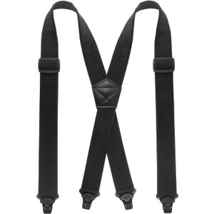 JEMYGINS Hidden Suspenders for Men Under Clothes - Free Yourself from Troublesome Waistbands(1.48" Wide) (Black)