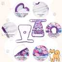 4 Pack Dog Diapers Female Washable Dog Diapers Reusable Puppy Diapers Highly Absorbent Comfortable Doggy Diapers for Dogs in Heat or Excitable Urination (L, Mermaid)