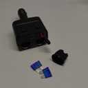 180W Retractable Car Charger Cigarette Lighter Splitter, 5 in 1 USB Fast Car Phone Charger with Retractable Cable 2 USB Ports, 2 Cigarette Lighter Socket with Separate Switch LED Voltmeter