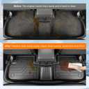 powoq Floor Mats Compatible with 2019-2024 Subaru Forester Cargo Liner Trunk Mat Backrest Liner Cargo Mat TPE Replacement for 2019-2024 Subaru Forester Accessories (Trunk Mat+Backrest Mats+Floor mats)