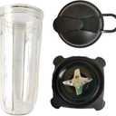 32oz cup with lid and Blade Motor Base Ninja Replacement Parts for Ninja BL700 BL701 1200 NJ600 NJ602 NJ600WN BL701WM