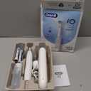Oral-B iO Deep Clean Rechargeable Electric Powered Toothbrush, White with iO Series 3 Limited, 2 Brush Heads and Travel Case - Pressure Sensor to Protect Gums - 3 Cleaning Settings - 2 Minute Timer (1 Count (Pack of 1))