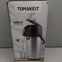 Airpot Coffee Dispenser Thermal with Pump,3L/102 Oz Insulated Stainless Steel Large Airpot Coffee Carafe Lever Action for Hot/Cold Water,Thermal Carafe for Hot Cocoa for Parties (101.4 Ounces)