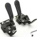 Blue Streak & Silver Sport 1 Wheelchair Brake - Universal K1 Brake, Replacement Parts with Tool & Hardware, STDS4S221L/R (1 Pr, Black)