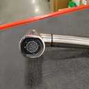 Lefton Pull-Out Waterfall Kitchen Faucet with Temperature Display, Two Water Outlet Modes, Single Hole, Brushed Nickel, KF2209-0