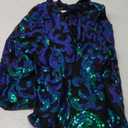 Women's Sequin Cardigan Summer Cover Up Dress Glitter Sparkle Open Front Coat Dresses Duster for Evening Prom (5X-Large, Green)
