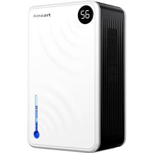 Dehumidifier (980 sq.ft), 118 oz Dehumidifier with Drain Hose, Humidity Display, Auto Shut Off, Quiet Dehumidifier Wtih Sleep Mode for Home, Timing Setting Dehumidifier, White