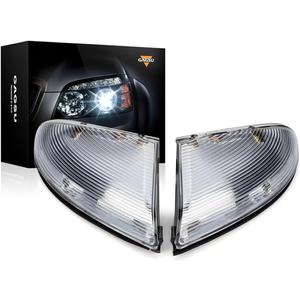 Mirror Turn Signal Light Front Left Drive Side & Right Passenger Side Compatible with Dodge Ram 1500 2009-2018, Ram 2500 2010-2018, Mirror Turn Signal Light Lamp Housing 68064948AA 68064949AA