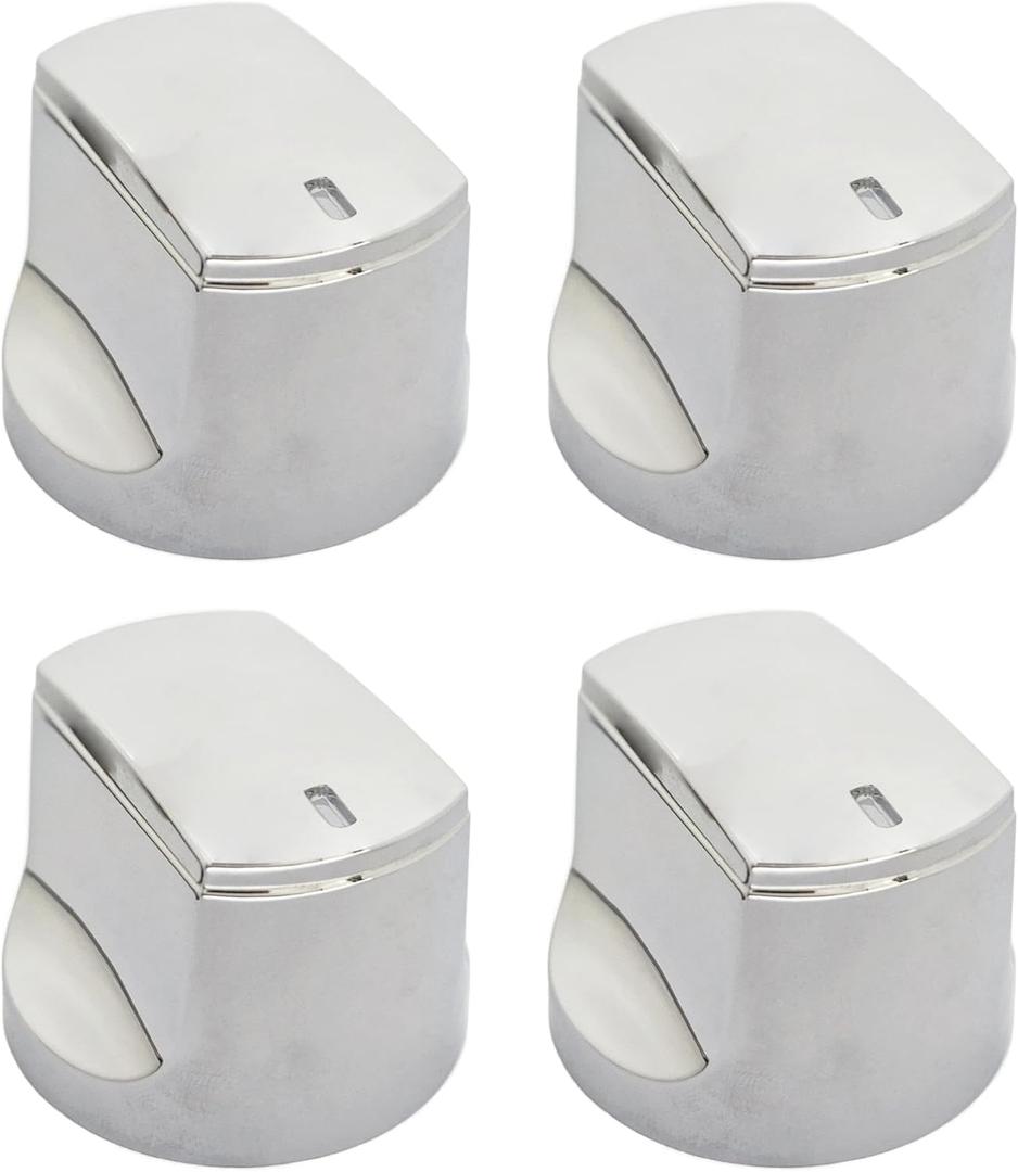 brati Chrome Control Knob Replacement for Char-Broil Performance Series Gas Grill (2017 and Newer),Performance Series 4 Burner Grill Replacement Knobs,4 Pcs