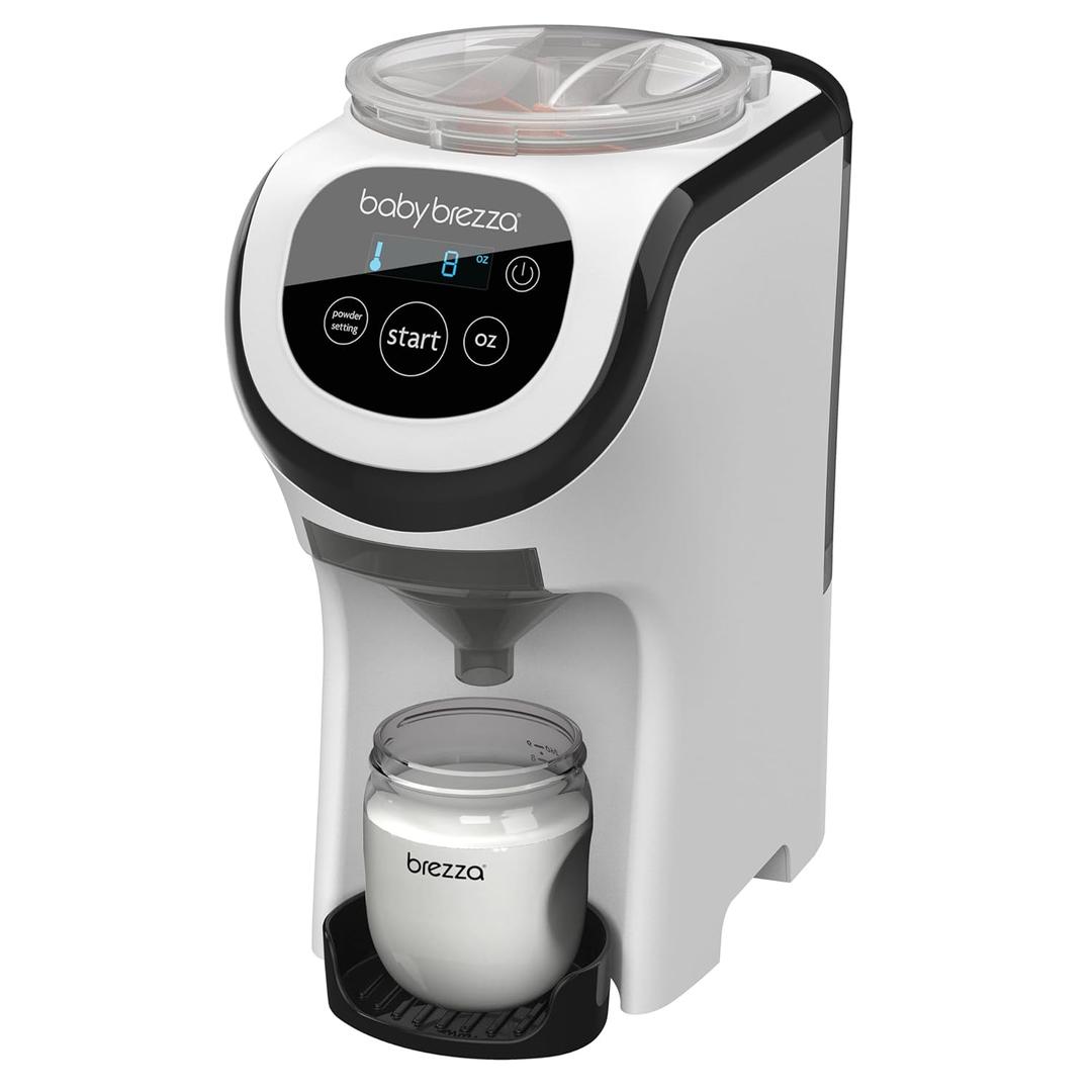 Baby Brezza Formula Pro Mini Baby Formula Mixer Machine Fits Small Spaces and is Portable for Travel Bottle Makers Makes The Perfect Bottle for Your Infant On The Go, White