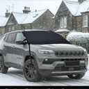 EcoNour Car Snow Cover Compatible for Jeep Compass | Windshield Cover for Ice and Snow with S-Hook Straps | Heavy-Duty 600D Oxford Winter Car Cover, Waterproof & Anti-Slip