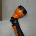 Garden Hose Nozzle Sprayer 10 Watering Patterns Spray Nozzles Heavy Duty Hose Head Lightweight Hose Attachment Orange