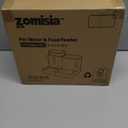 Gravity Cat Feeder and Water Dispenser, 2 in 1 Cat Self Feeder with 180 Degree Rotatable, Automatic Feeding Large Capacity for Small Medium Dog Puppy Kitten, White & Green, 0.8 Gallon x 2