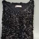 MANER Women’s Full Sequin Tops Glitter Party Shirt Short Sleeve Sparkle Blouses S 