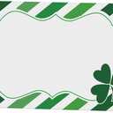 St. Patrick's Day Place Cards(2*3.5 Inch, 20pcs), St. Patrick's Day Favor, Party Tent Card for Food Labels, Seating Names,Treat Tables and Small Gifts, Green Shamrock Decor-STPC01