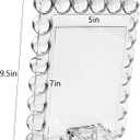 Crystal 9x7Inch Picture Frame Decor, Wedding Frame Tabletop Display, Display Pictures 9''x 7'', Comes with Gift Box