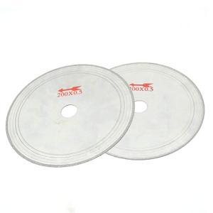 2 Pcs 8" Extra Thin Lapidary Saw Blade, 25mm Arbor Hole Diamond Saw Blade Lapidary Cutting Disc Saws Jewelry Tools