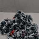 Dilunave 19.7 Feet Christmas Tinsel Garland Artificial Christmas Garland Xmas Metallic Twist Hanging Garland Fireplace Mantel Wreath Decor for Staircase Railing Indoor Outdoor Ornaments