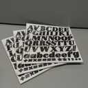 3 x 1040 Pieces 16 Sheets Alphabet and Number Stickers, 1" Self-Adhesive Vinyl Decals for Mailbox, House Number, Address Sign, Classroom, Business Use (1 Inch - Black)