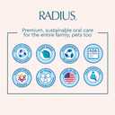 RADIUS Children's Toothbrush, Totz Brush, Extra Soft Bristles, Blue/Coral/Yellow, BPA Free & ADA Accepted, Designed for Delicate Teeth & Gums for Children 18 Months & Up, Pack of 3