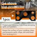 Gas Range Stove Top Protector compatible with GE 36 inch Gas Range Model JGP5036 CGP5036 CGP7036 PGP7036 PGP9036, Washable and reusable gas cooktop cover, gas cooktop non-stick pan protector