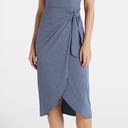 Nine Britton Amber Knit Midi Wrap Dress, Small