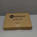 Radia Smart EMF Poncho Blanket, 5G, Wearable Faraday Blanket, RF Shielding, WiFi Blocker, EMF Clothing 28" x 72", Black/Grey