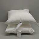 MIULEE 20x20 Pillow Inserts,Set of 2 Down Feather Throw Pillows for Couch Sofa Bed, Decorative Fluffy Throw Pillow Inserts Cotton Fabric,White