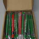 Qilery 48 Pcs Christmas Pens Bulk with Black Ink Stylus Tip Xmas Holiday Ballpoint Pen Novelty Funny Pens with Greeting Quotes for Coworkers Christmas School Office Gifts