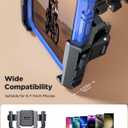 JOYROOM Motorcycle Bike Phone Holder Mount - [Not Block Camera] Bicycle Phone Holder Handlebar Cell Phone Clamp - [Silicone Wrapped] Scooter Phone Holder for iPhone Samsung 4.7''-7'' Smartphones
