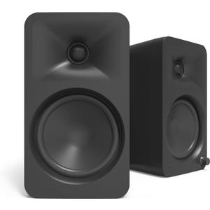 Kanto ORA4 140W Powered Reference Speakers with Bluetooth 5.0 and USB-C Input | 4 Woofers with Deep Bass Extension | Bi-Amplified | 80 Hz Automatic Crossover | Reference Quality Sound | Pair | Black