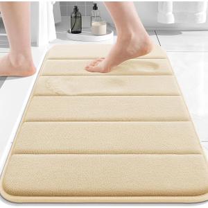 Buganda Memory Foam Bath Mat 47 x 24, Ultra Soft Absorbent Bathroom Rugs