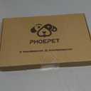 PHOEPET No Pull Dog Harness Medium Reflective Front Clip Vest with Handle, Adjustable 2 Metal Rings 3 Buckles, [Easy to Put on & Take Off](M, Orange)