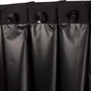 Amazon Basics Portable Blackout Curtain Shade with Suction Cups, Noise Reducing, Energy Saving, 50" W x 78"L, Black, 1-Pack