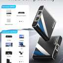 Gigabit Ethernet Splitter 1 to 2 High Speed 1000Mbps with 3.3ft LAN Cable, NEWCARE 1 in 2 Out Dual RJ45 Port Internet Splitter for Cat5/5e/6/7/8, Plug and Play, 2 Devices Simultaneously Networking
