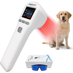 Cold Laser Therapy for Dogs 4x808nm and 16x650nm Veterinary Laser Therapy Machine, Red Light Laser Therapy for Pain Relief Arthritis Muscle Joints, Pet Laser Therapy at Home for Dogs, Cat and Horse