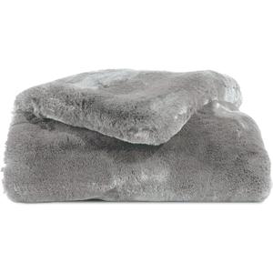 Cozy Earth Cuddle Blanket - Faux Fur Ultra-Soft Luxury Throw Blanket - Thick & Cozy Oversized Design for Lounging or Sharing - Machine Washable - Oversize Throw 80" x 60" Dove Grey