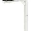 Colingmill Mailbox and Post Combo, White Wooden Mailbox Post for Outdoor Home Yard Classic Style