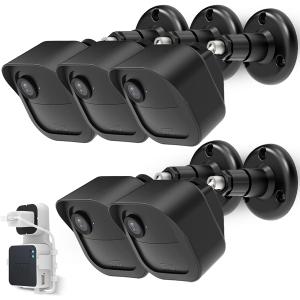 5+1 Pack | Mount for Blink Outdoor 4 Camera | Adjustable to Improve Viewing Angle | Blink Outdoor (4th Gen) Mounting Kit and Housing Cover | Sync Module 2 Mount Included