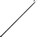 Anley 10Ft Telescopic Flagpole - Retractable Fiberglass Outdoor Telescoping Flag Pole - Reinforced Twist-to-Tighten Section & Clip Hook Top - Lightweight Durable Pole (Black)