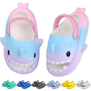 Toddler Shark Cloud Slides | Kids Shower Sandals | Boys Girls Cute Cartoon Fish Flip Flops | Beach Pool Home Slippers Shoes | Quick Dry Non-Slip 130