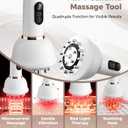 Lymphatic Drainage Massager, Anti Cellulite Massage Tool, Body Sculpting Machine with Red Light Therapy, Heating, Vibration for Stretch Marks & Cellulite, Gift for Women & Men, White